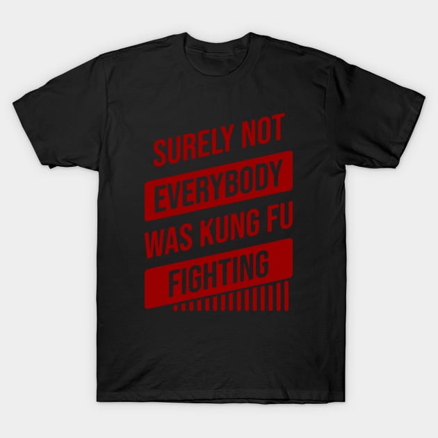 Surely Not Everybody Was Kung Fu Fighting T-Shirt by Nana On Here